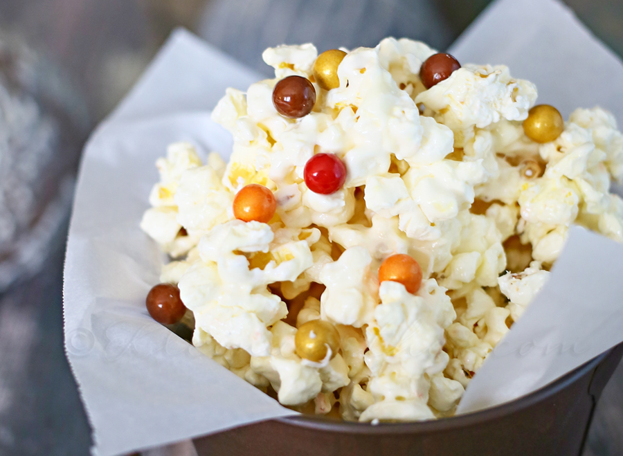 White Chocolate Fall Popcorn