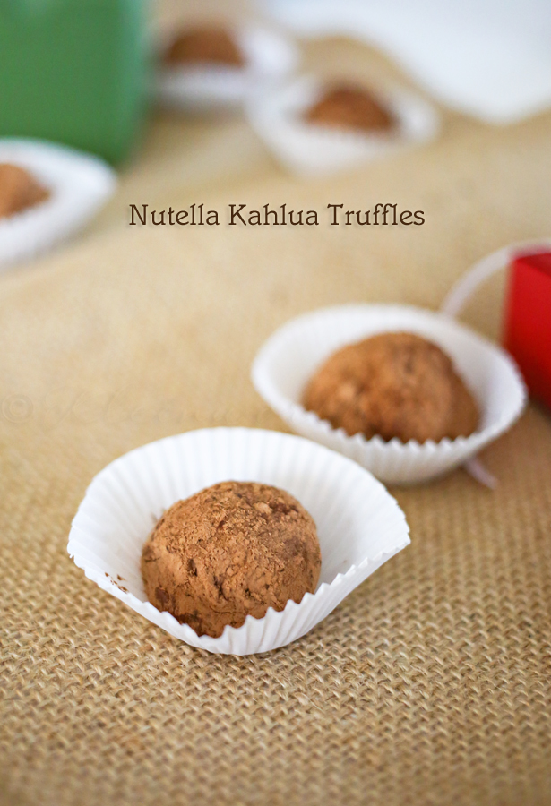 Nutella Kahlua Truffles