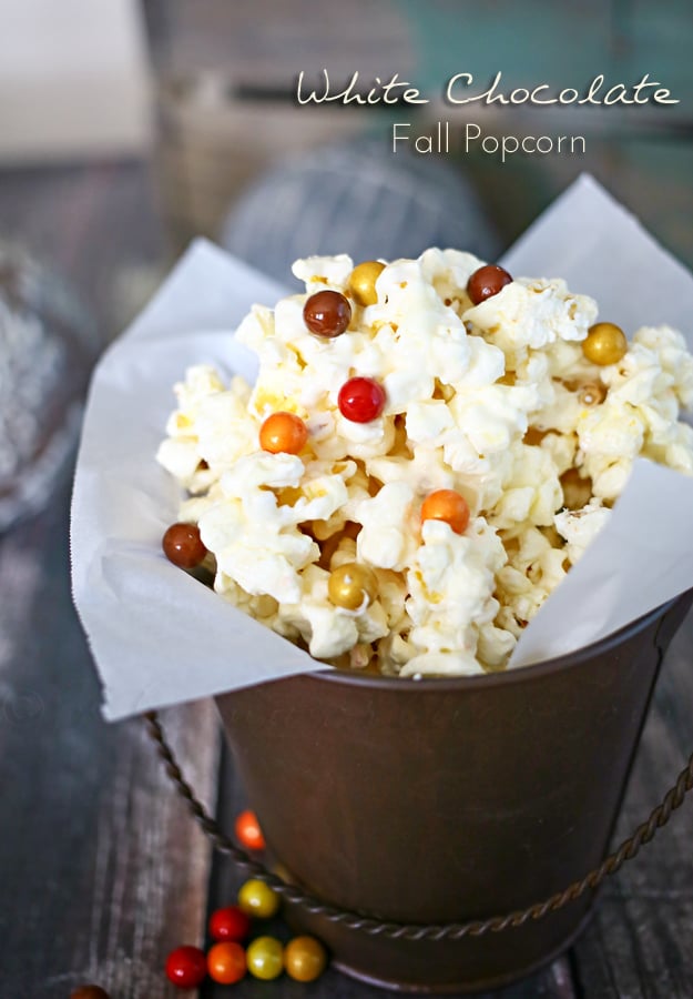 White Chocolate Fall Popcorn