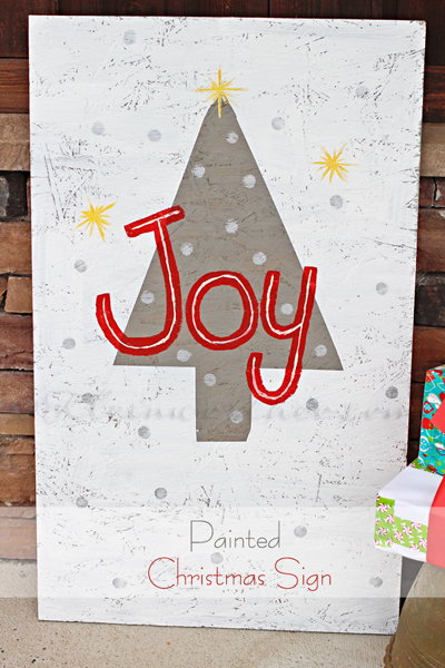 painted Christmas sign from kleinworthco.com