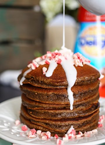 Chocolate Peppermint Pancakes