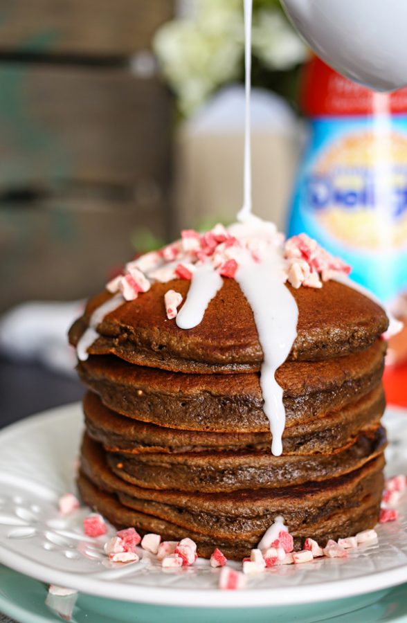 Chocolate Peppermint Pancakes