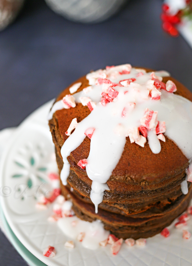 Peppermint Chocolate Truffle Pancakes