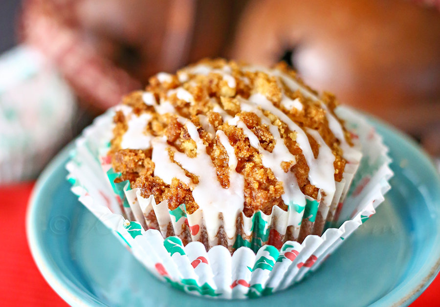 Gingerbread Eggnog Muffins