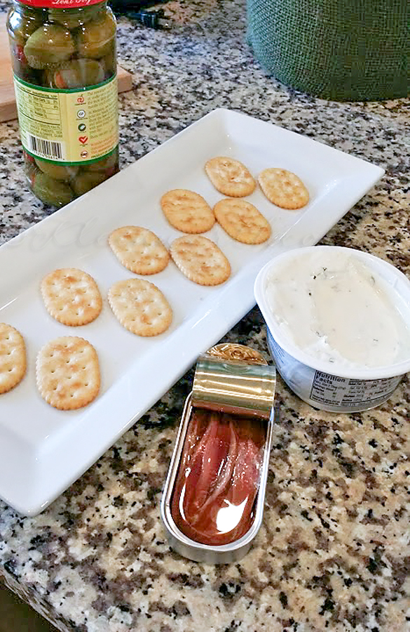 Anchovies & Olive Appetizer