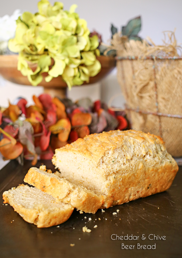 Cheddar & Chive Beer Bread