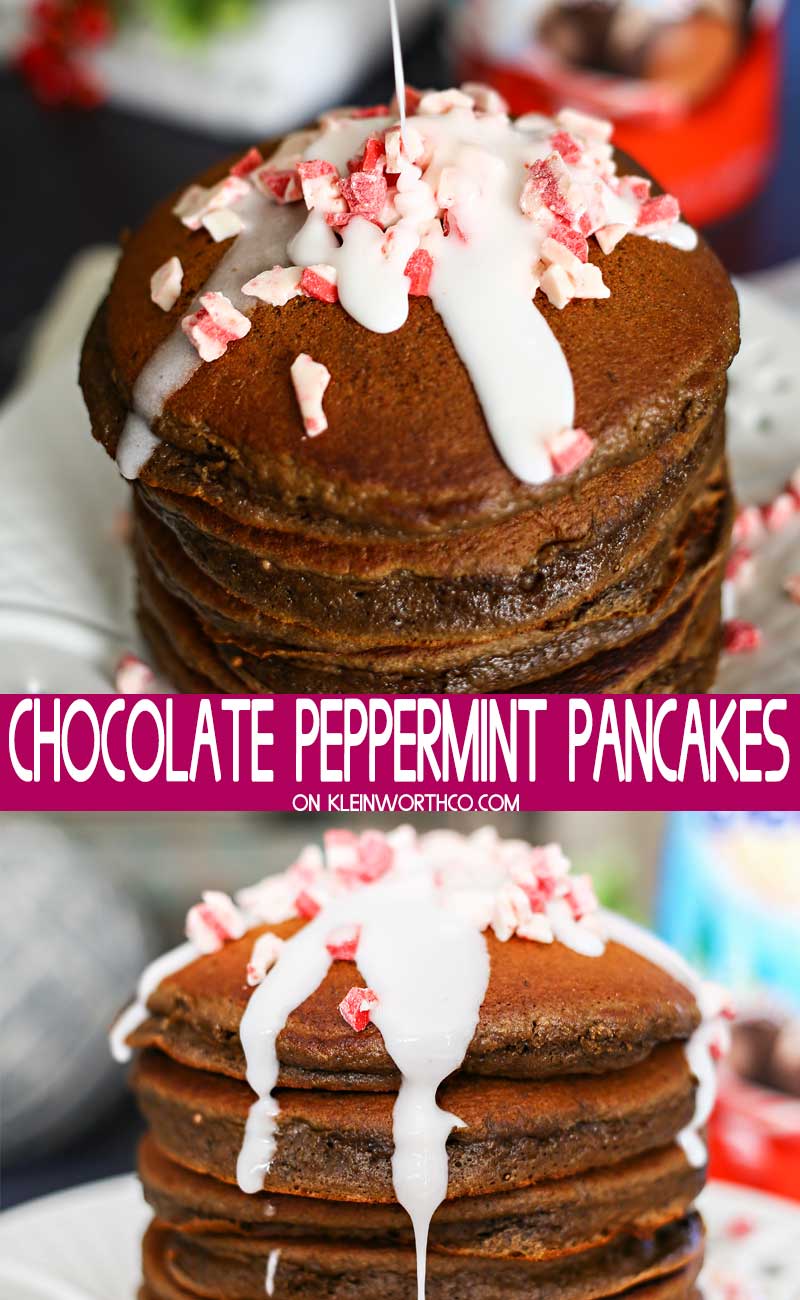 Peppermint Chocolate Truffle Pancakes