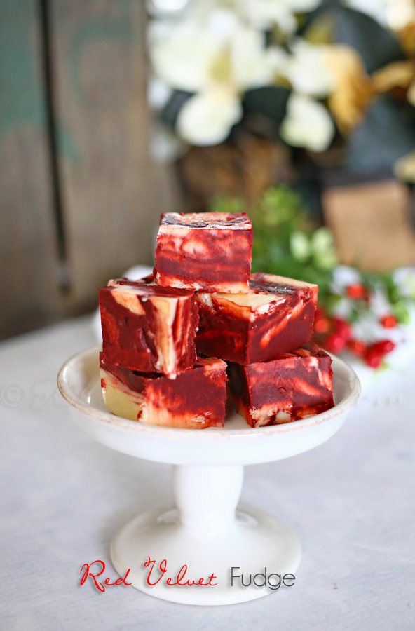 Red Velvet Fudge