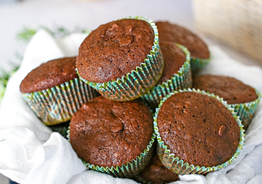 Chocolate Zucchini Muffins