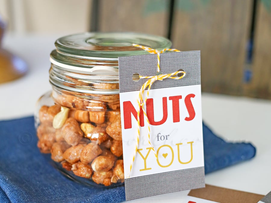 Nuts for You Valentine, Valentine Gifts for Him, Valentine Ideas