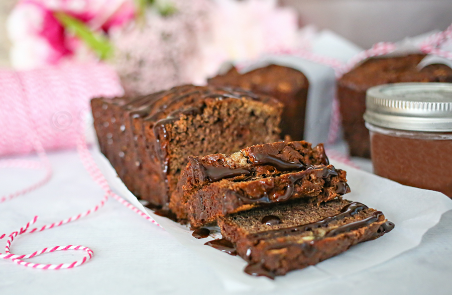 Triple Chocolate Banana Bread Recipe by kleinworthco.com Oh my deliciousness! 