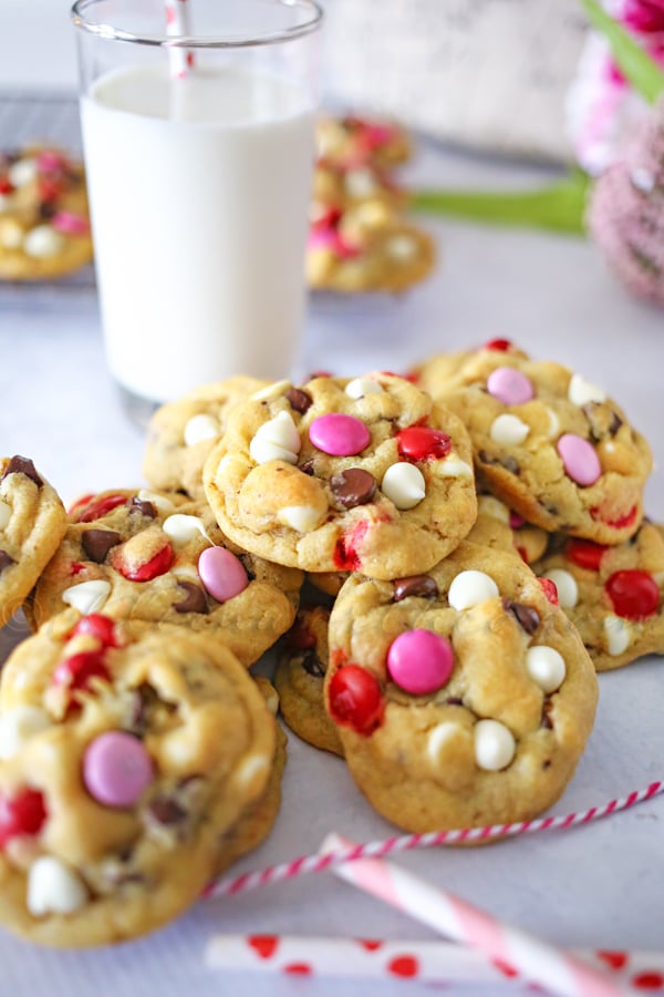 Valentine Chocolate Chip Cookies