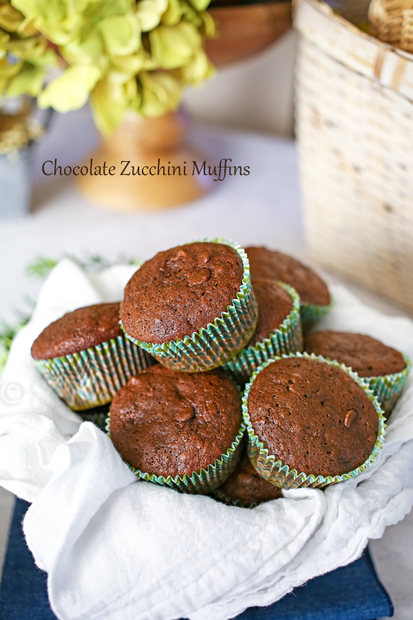 Chocolate Zucchini Muffins
