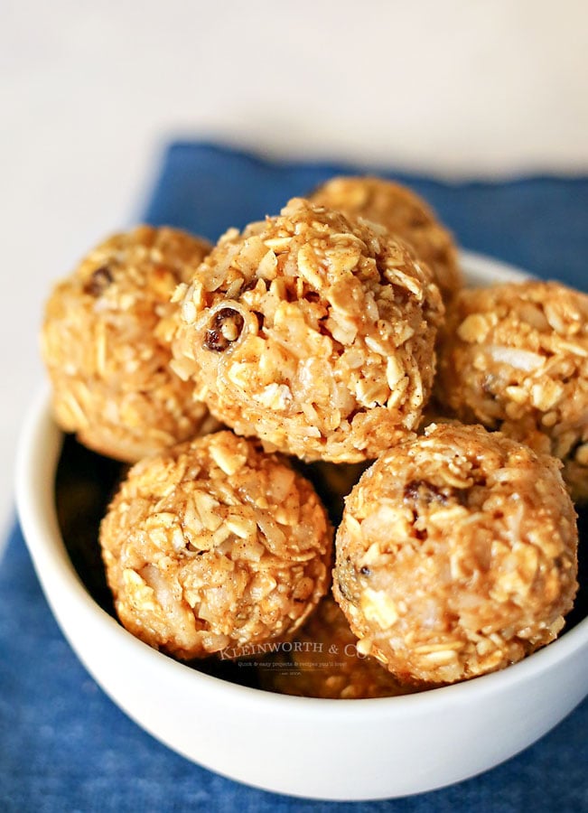 recipe for oatmeal energy bites