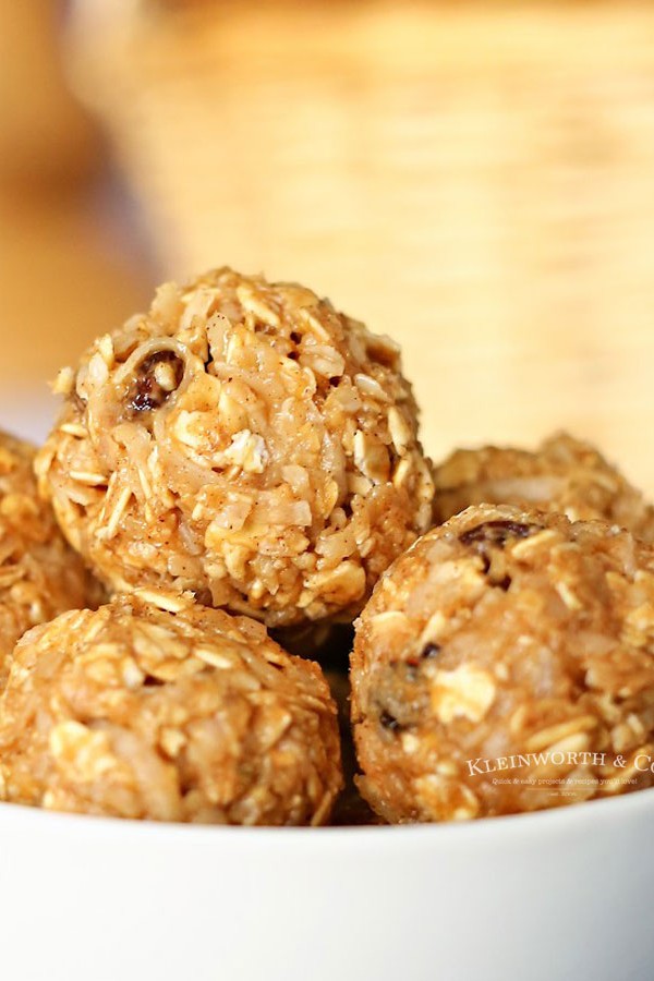 no bake oatmeal balls recipe