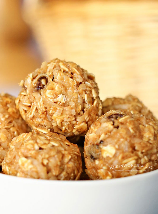 no bake oatmeal balls recipe