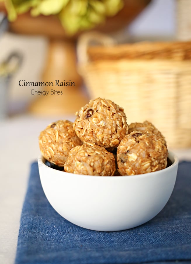 Cinnamon Raisin Energy Bites