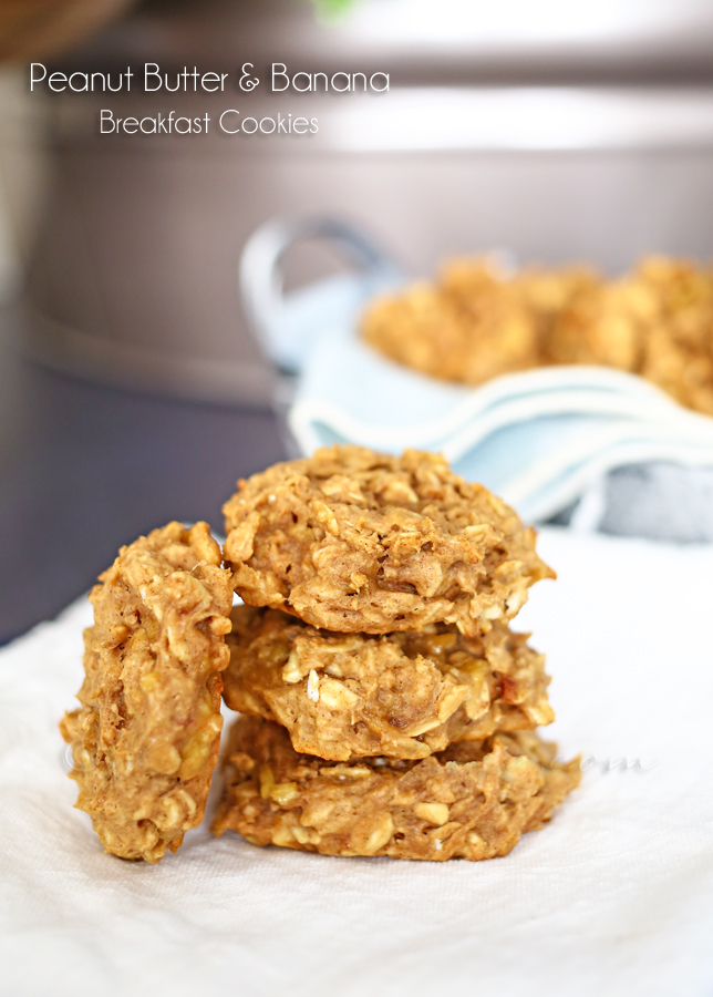 Peanut Butter & Banana Breakfast Cookies