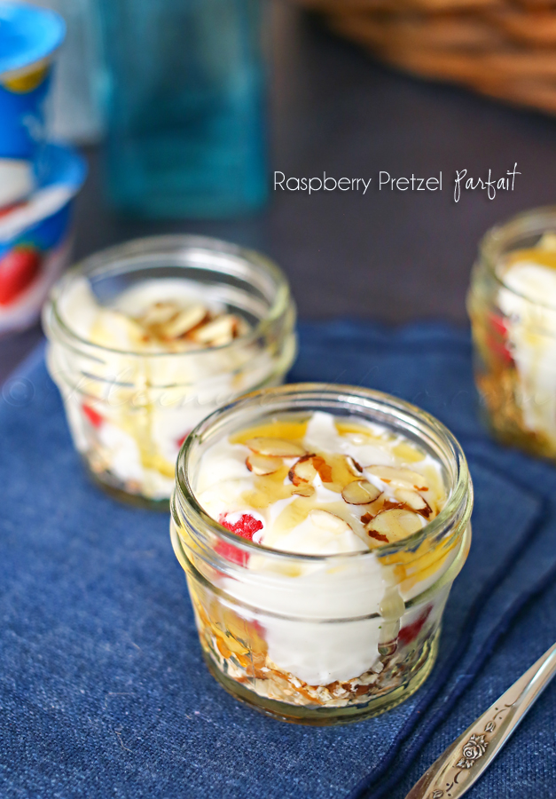 Raspberry Pretzel Parfait