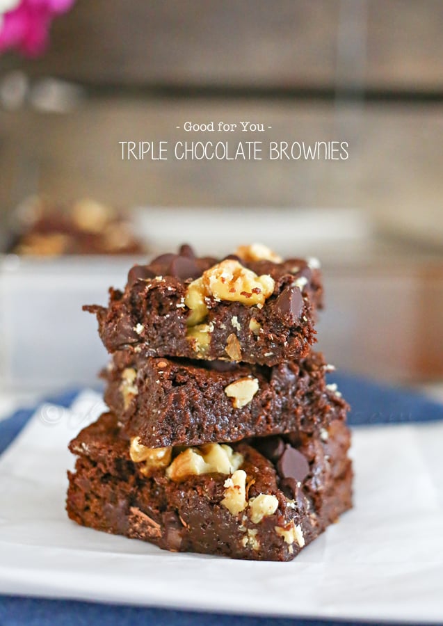 Triple Chocolate Brownies