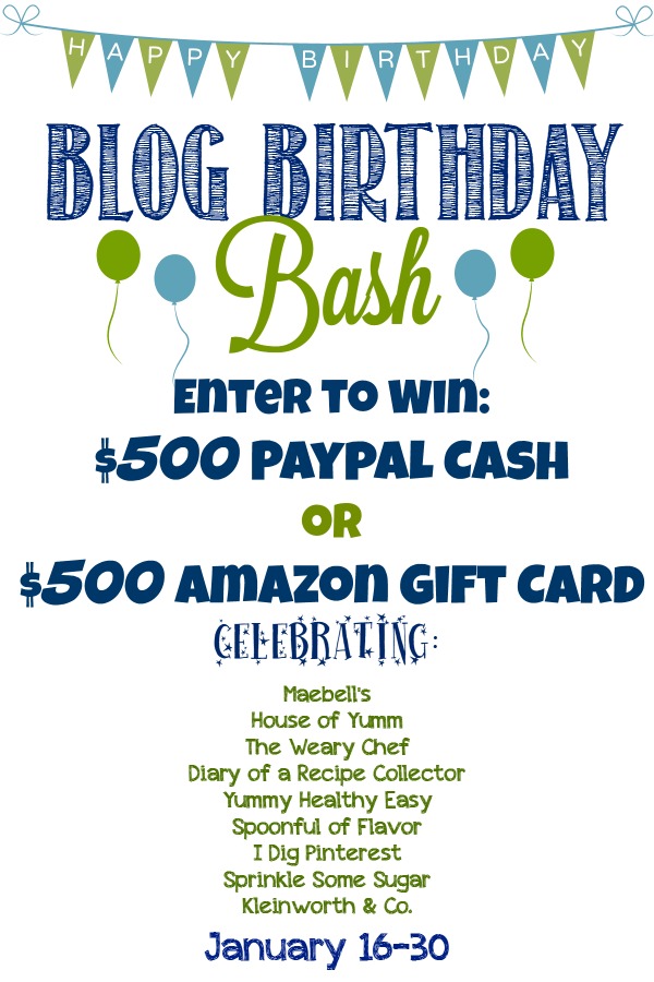 Blog Birthday Bash {$500 GIVEAWAY}