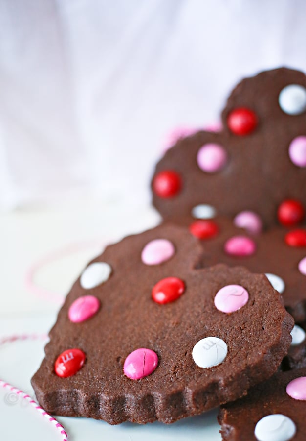 Valentine Chocolate Sugar Cookies