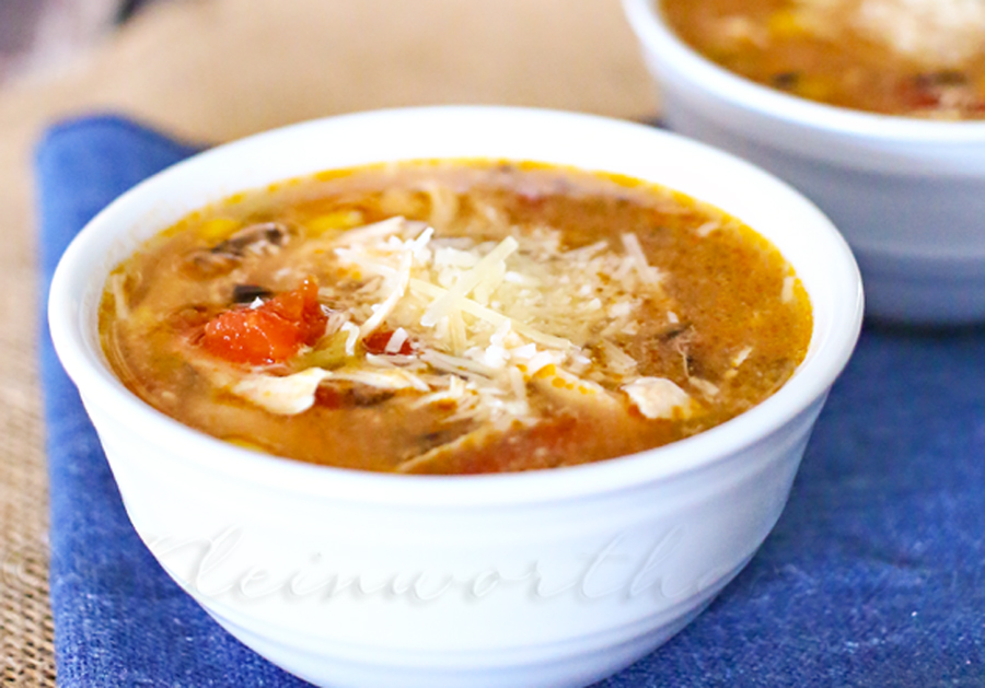 Crock Pot Chicken Enchilada Soup