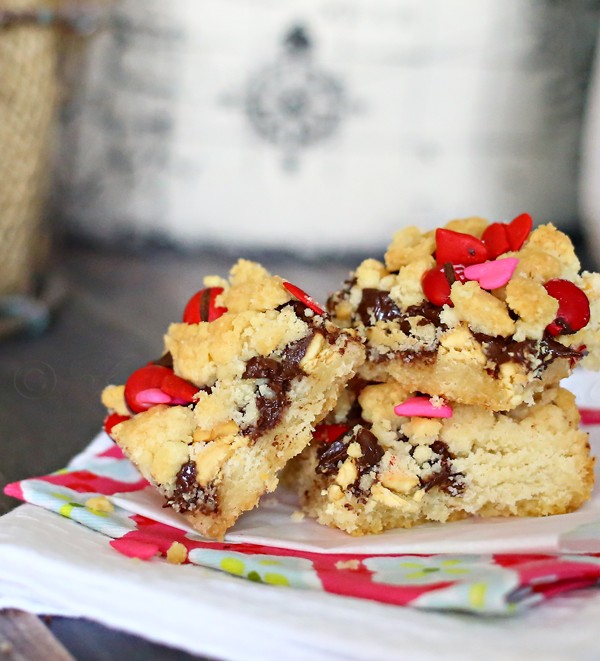 Valentine Shortbread Bars