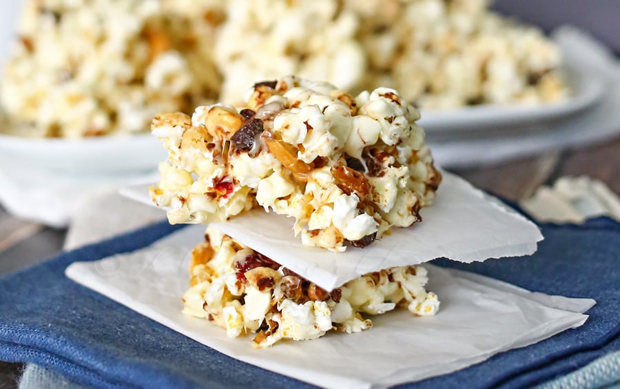 Marshmallow Popcorn Bars