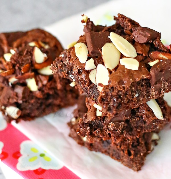 Chocolate Almond Cake Mix Bars