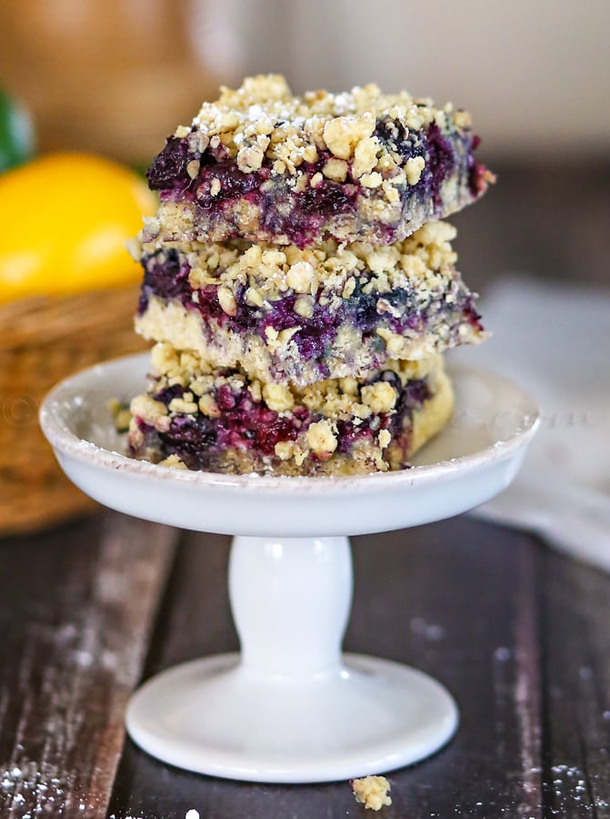 Blueberry Crumble Bars