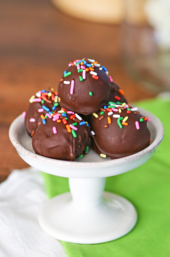 Rainbow Mint Oreo Truffles