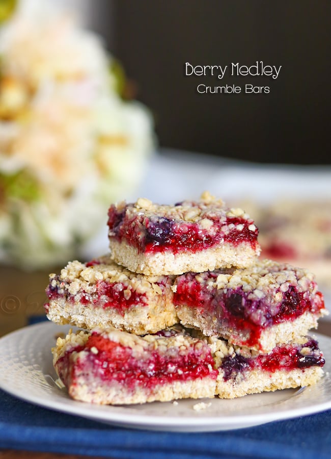 Berry Medley Crumble Bars