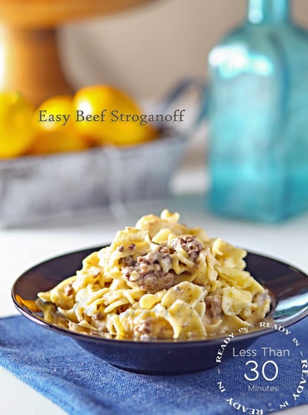 Easy Beef Stroganoff : 簡単な家族の夕食のアイデア