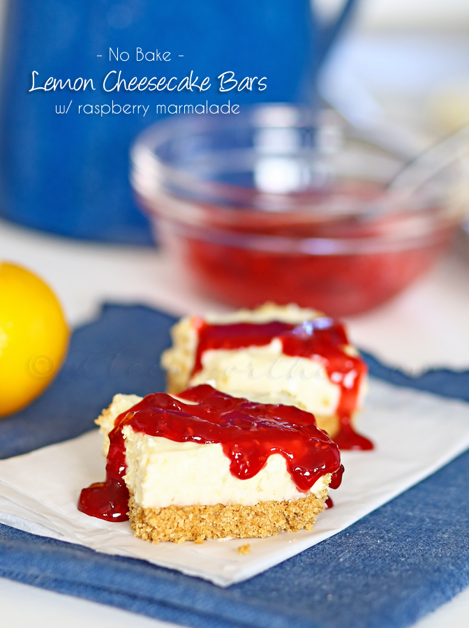 Lemon Cheesecake Bars : Yummy Bar Recipes