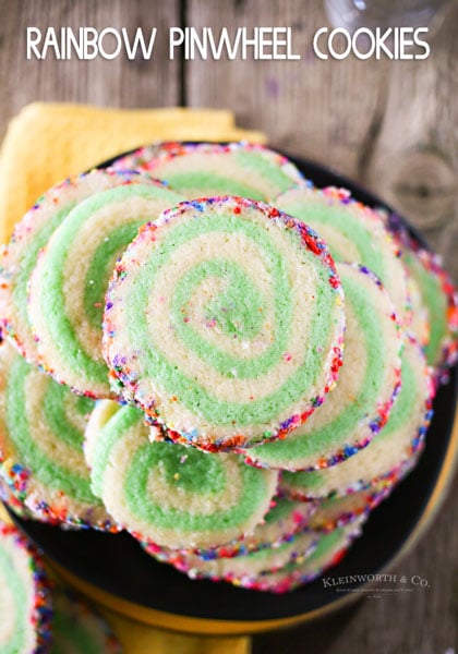 Rainbow Pinwheel Cookies