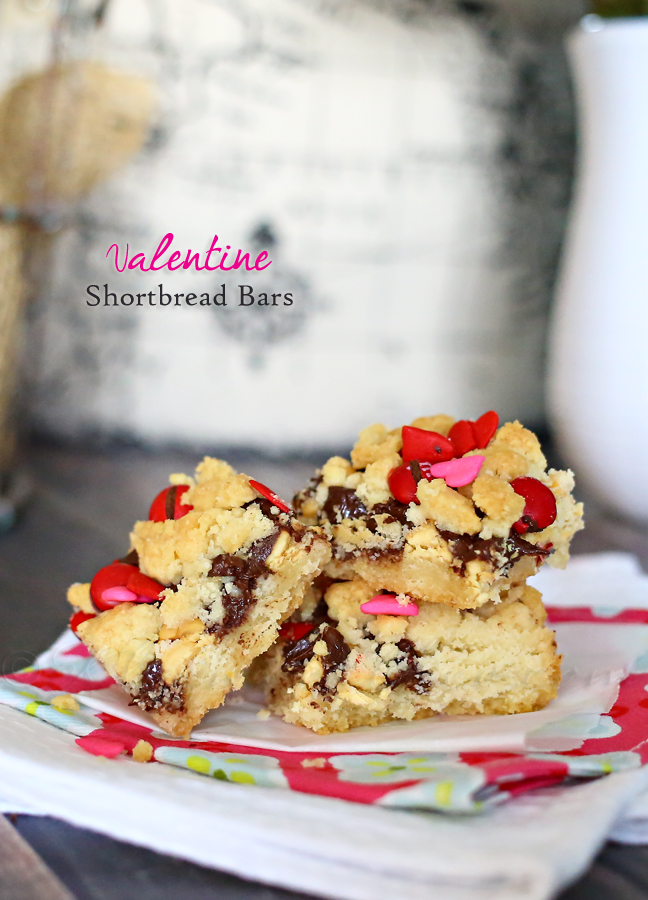 Valentine Shortbread Bars