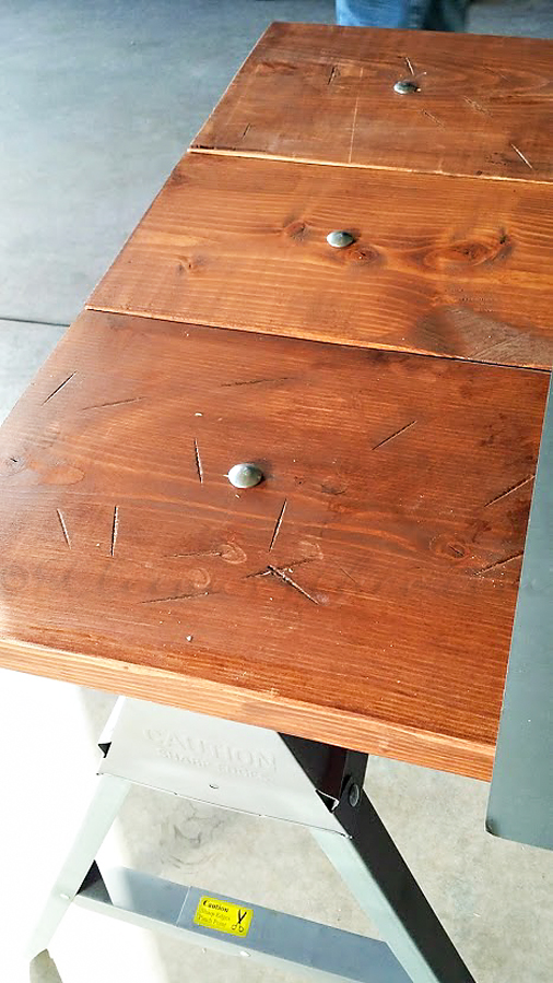 Industrial Sawhorse Desk