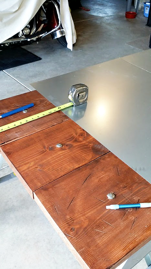 Industrial Sawhorse Desk