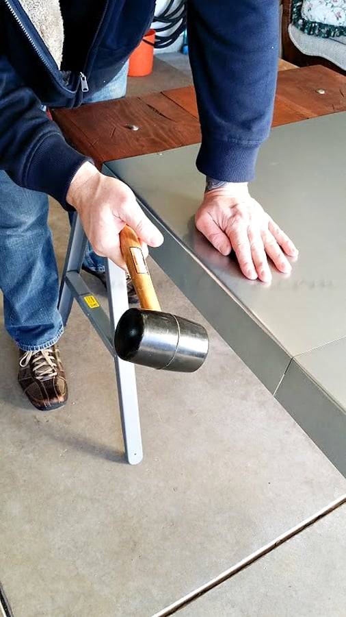 Industrial Sawhorse Desk