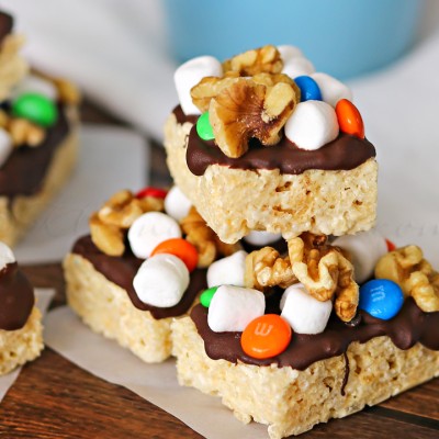 Rocky Road Krispies Treats