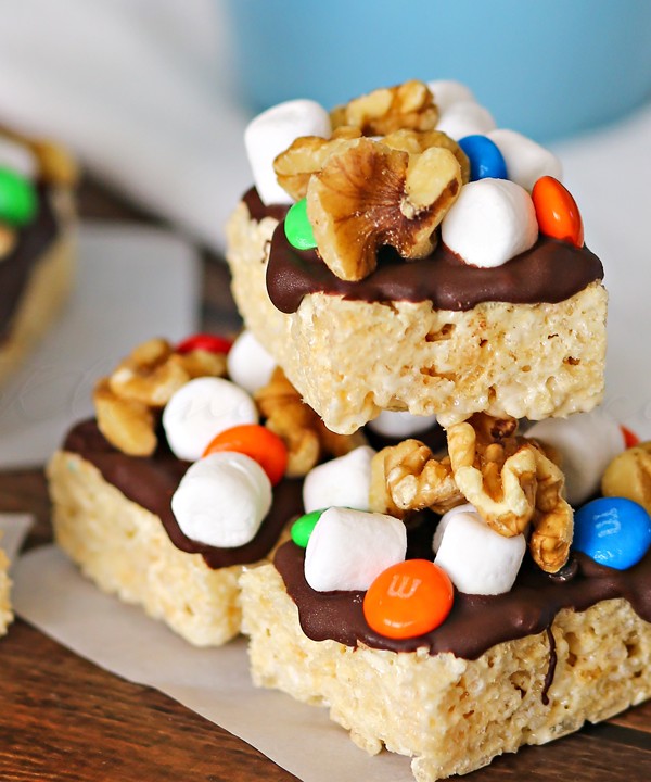 Rocky Road Krispies Treats