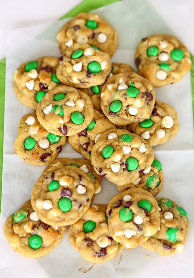 St. Patrick's Day Mint Chocolate Chip Cookies