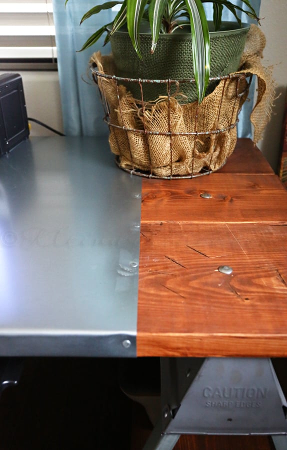 Industrial Sawhorse Desk