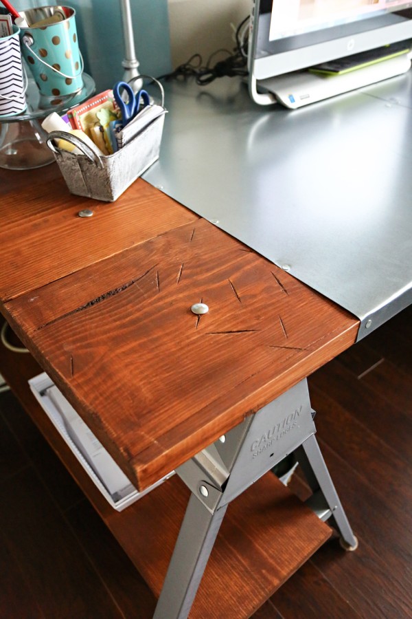 Industrial Sawhorse Desk