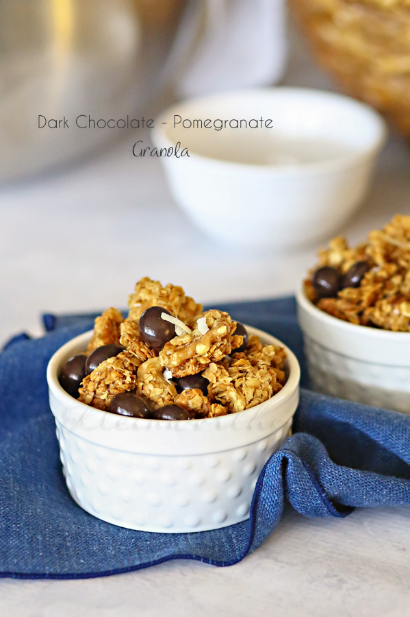 Dark Chocolate Pomegranate Granola