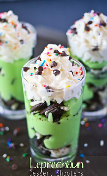 Leprechaun Dessert Shooters