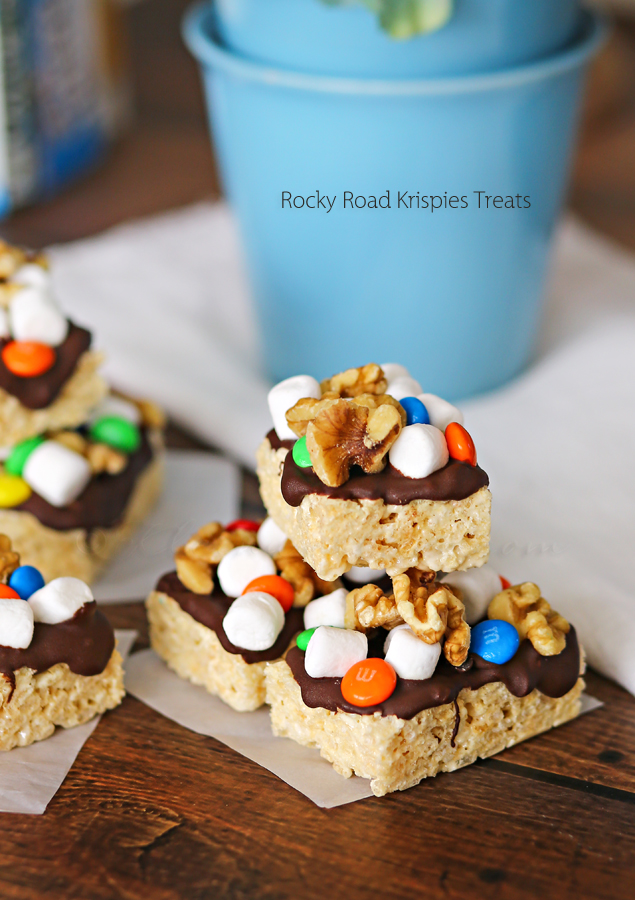 Rocky Road Krispies Treats