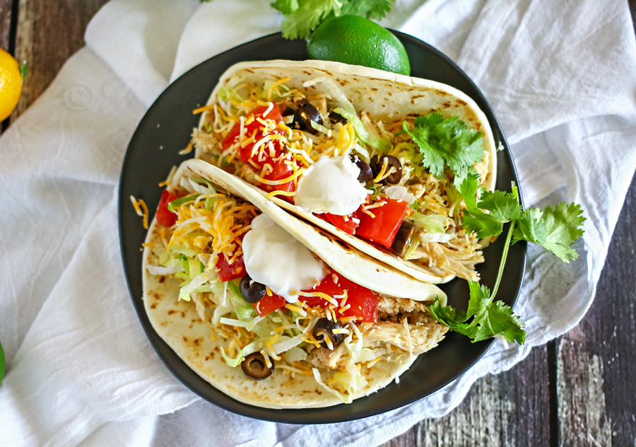 Crock Pot Chicken Tacos : Easy Family Dinner Ideas