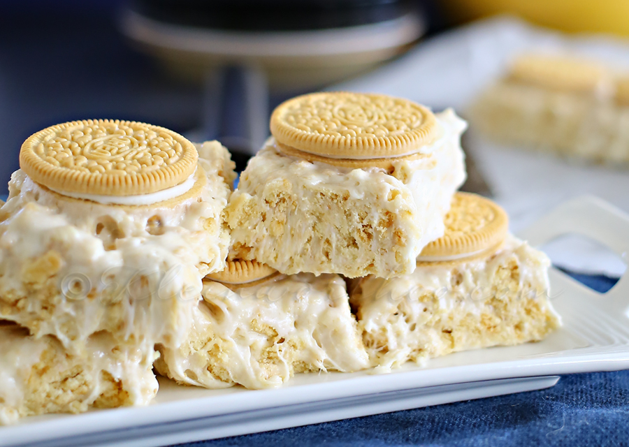 Golden Cookies & Cream Bars : Yummy Bar Recipes